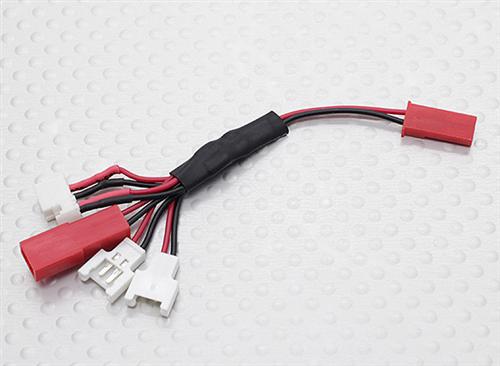 Multi-Plug Charge Lead for Micro Model Batteries (Walkera/NE/Pico/E-flite/JST) (258000080) (34078)